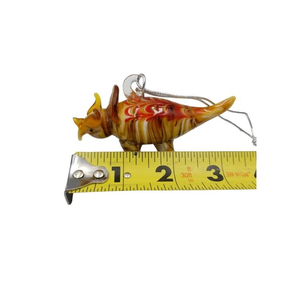 Triceratops Dinosaur Dynasty Gallery Glass lampwork Glassdelights Figurine - Picture 11 of 11